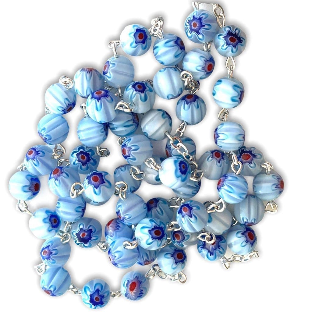 Venetian Glass Murrina  Rosary - St. John Paul II Relic  - Communion | Catholically