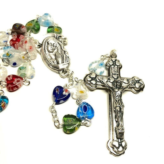 Pope Francis Venetian Murrina Rosary - Blessed By Pope | Catholically
