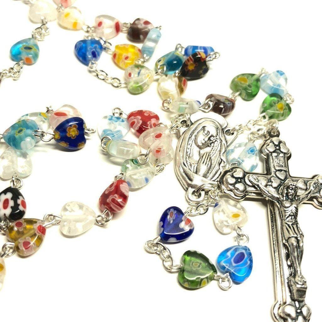 Pope Francis Venetian Murrina Rosary - Blessed By Pope | Catholically
