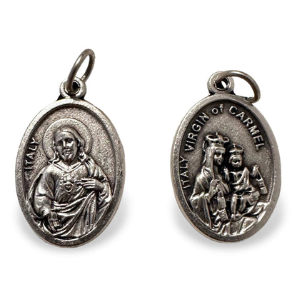 Virgin of Carmel & Sacred Heart of Jesus medal blessed by Pope | Catholically