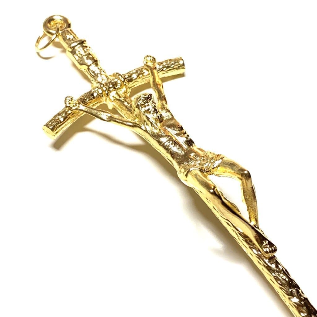 Wall Crucifix Cross - 5" 1/2 Scorzelli Cross - Blessed By Pope - St. JPII | Catholically