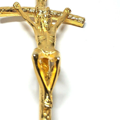 Wall Crucifix Cross - 5" 1/2 Scorzelli Cross - Blessed By Pope - St. JPII | Catholically