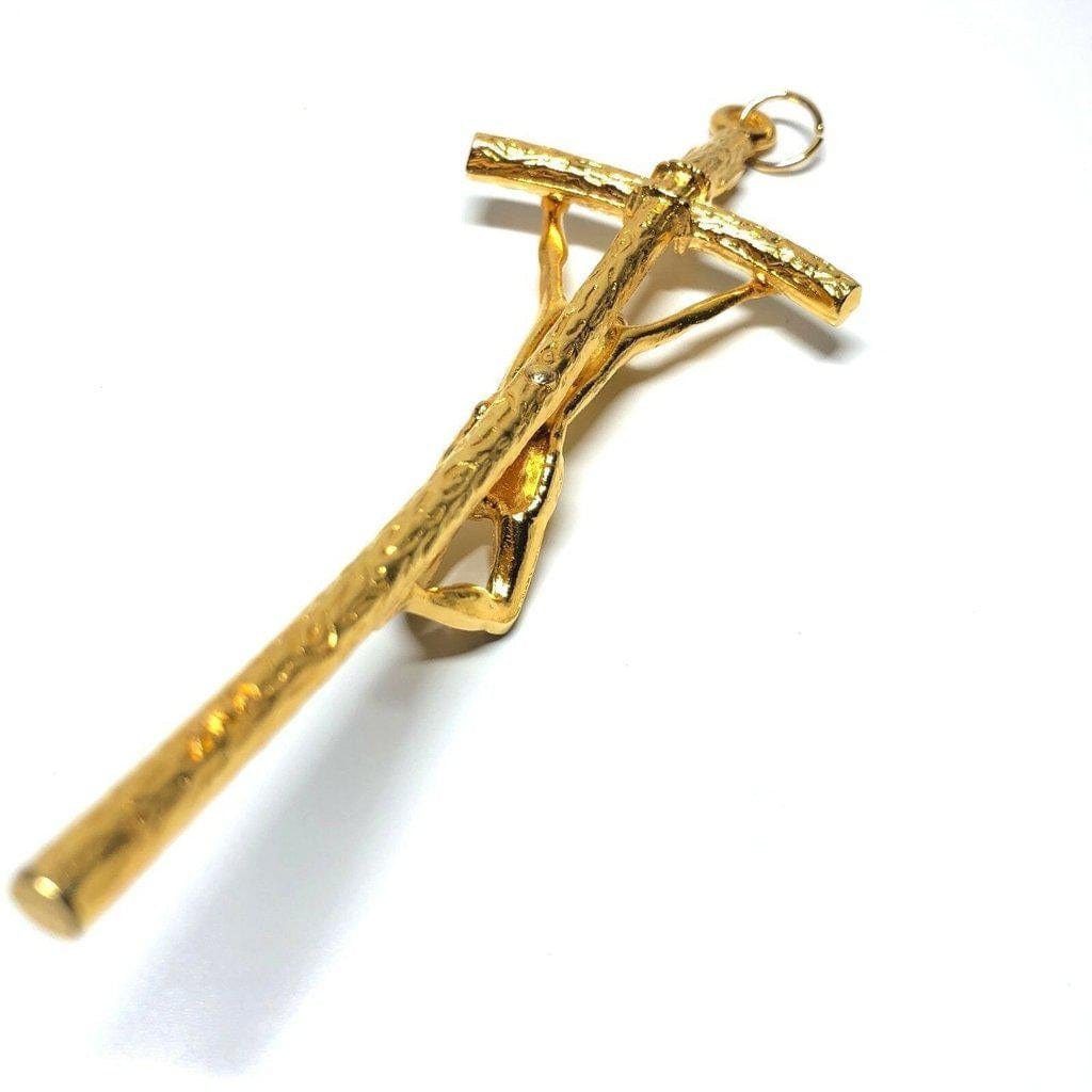Wall Crucifix Cross - 5" 1/2 Scorzelli Cross - Blessed By Pope - St. JPII | Catholically