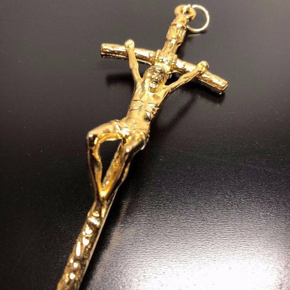 Wall Crucifix Cross - 5" 1/2 Scorzelli Cross - Blessed By Pope - St. JPII | Catholically