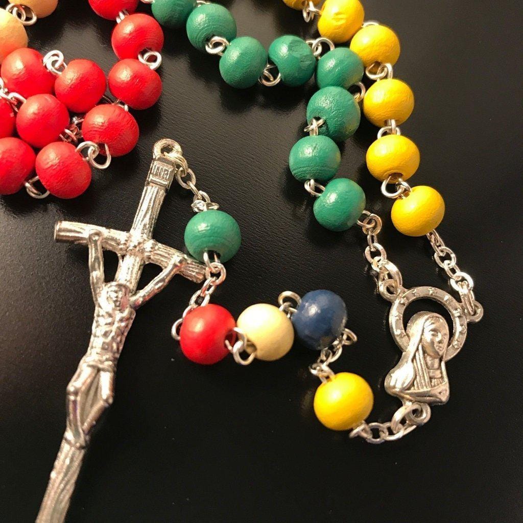 World Mission Catholic - Missionary Wooden Rosary Beads - Blessed By Pope | Catholically